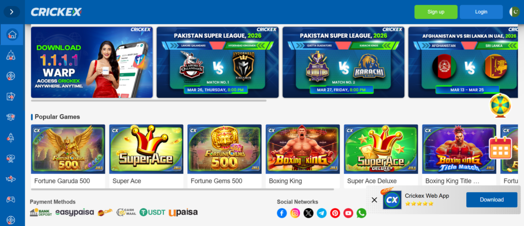 cxwin Game apk Home Screen